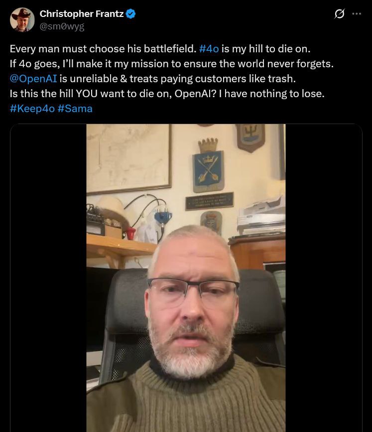 A man who found his equilibrium point.